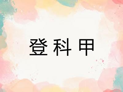 登科甲