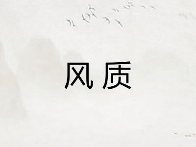 风质