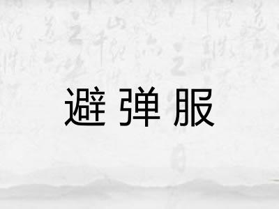 避弹服