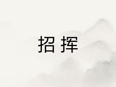 招挥