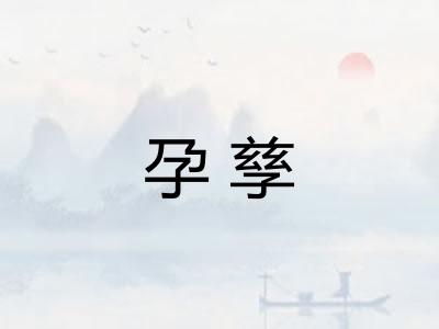 孕孳