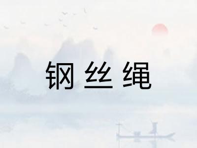 钢丝绳
