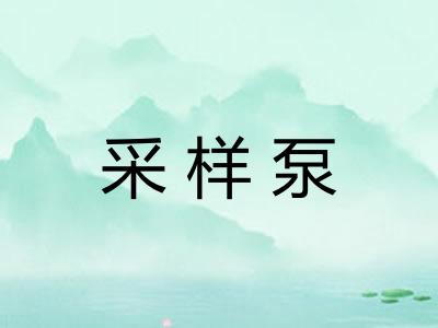采样泵