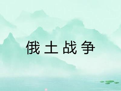 俄土战争 俄土战争