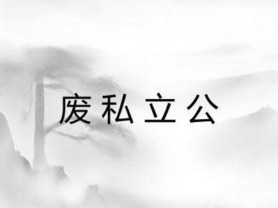 废私立公 废私立公