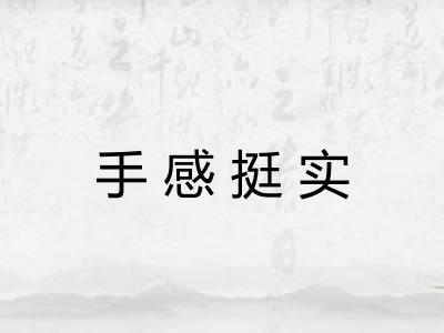 手感挺实