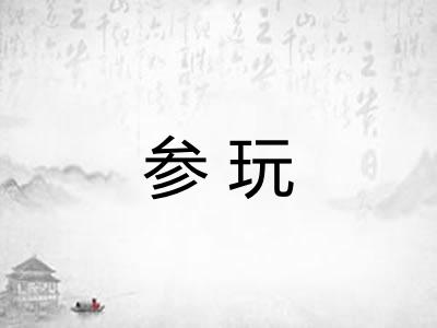 参玩 参玩