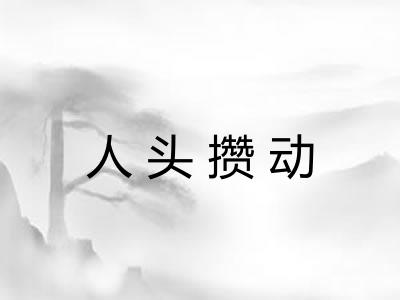 人头攒动 人头攒动