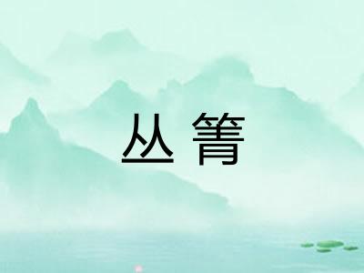 丛箐