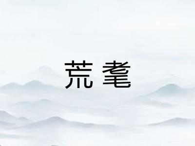 荒耄 荒耄