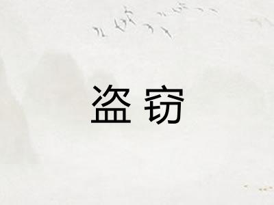 盗窃