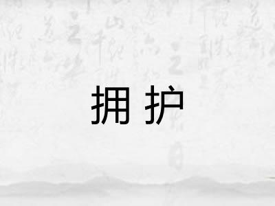 拥护