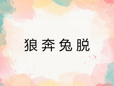 狼奔兔脱