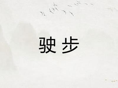 驶步