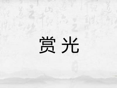 赏光