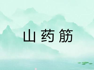 山药筋