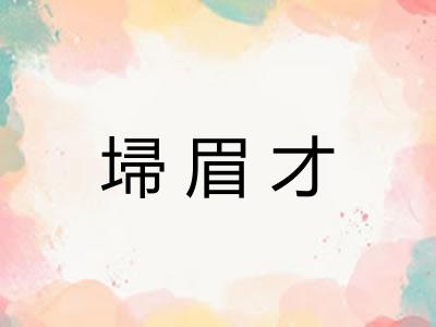 埽眉才