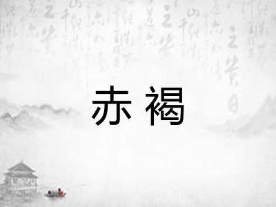 赤褐 赤褐