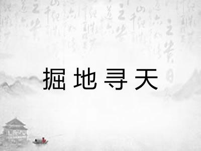 掘地寻天