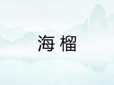 海榴 海榴