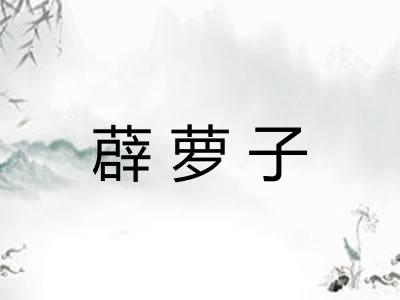薜萝子