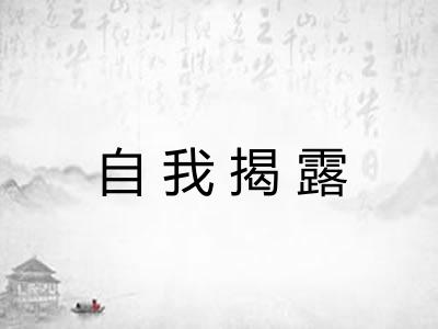 自我揭露
