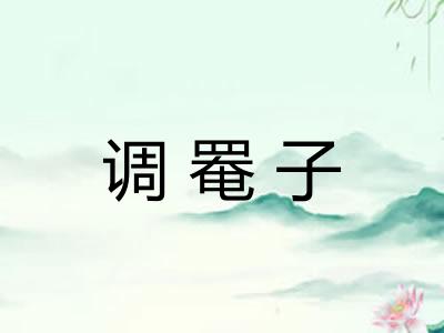 调罨子