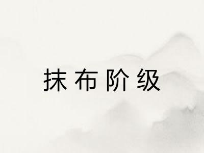 抹布阶级