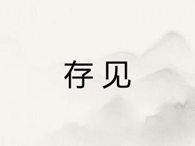 存见