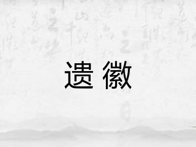 遗徽