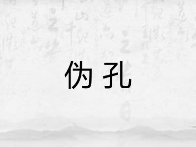 伪孔