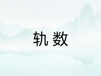 轨数