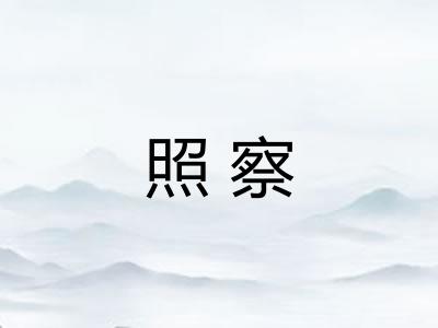 照察 照察