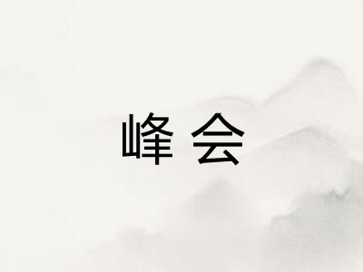 峰会 峰会