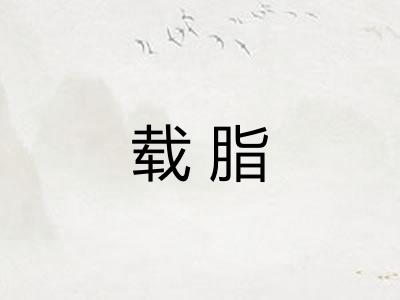 载脂