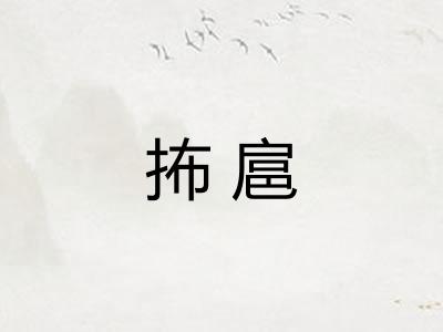 抪扈
