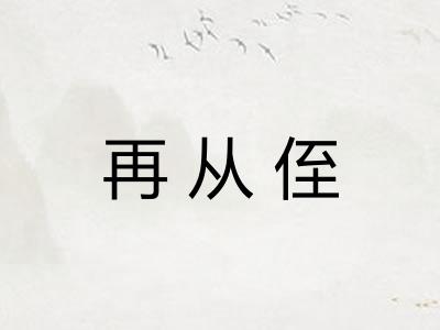 再从侄