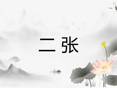 二张