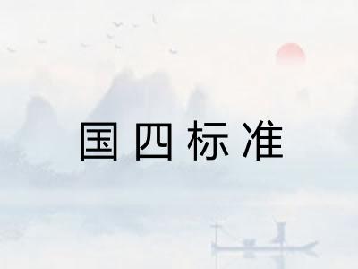 国四标准