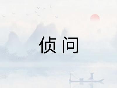 侦问
