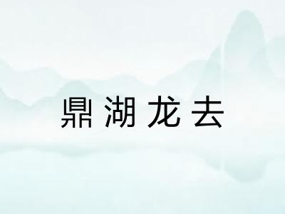 鼎湖龙去