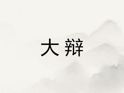 大辩