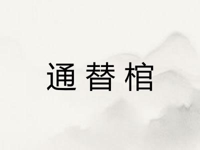 通替棺