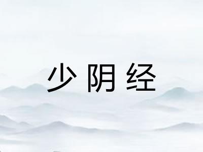少阴经