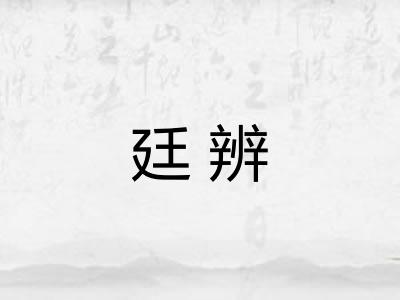 廷辨
