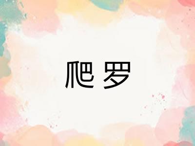 爬罗 爬罗