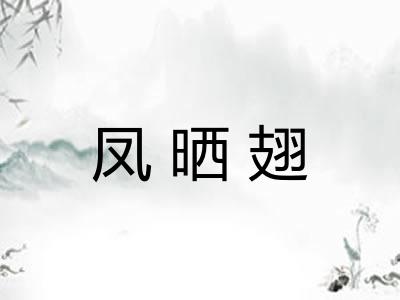 凤晒翅
