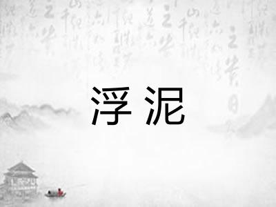 浮泥