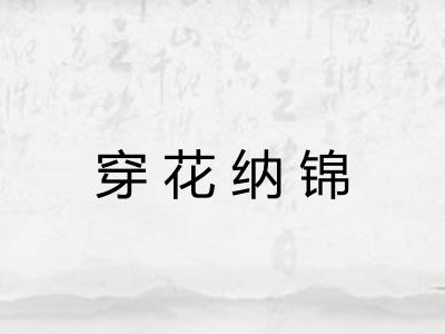 穿花纳锦 穿花纳锦