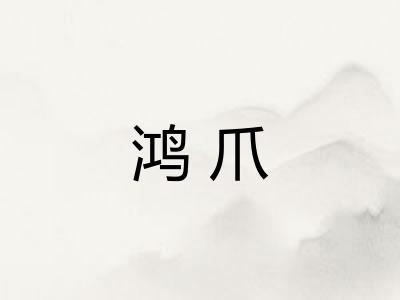 鸿爪